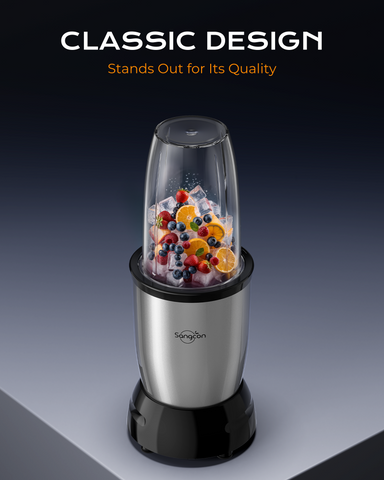 Sangcon 1000w Smoothie Blender for Kitchen, Blender for Smoothies, with 24oz/19oz/10oz Bpa-Free Cups – Upgraded Portable Personal Blenders for Shakes, Frozen fruit, Baby Food, Spice Grinding & More