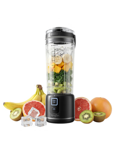 Sangcon Personal Portable Blender for Shakes & Smoothies, 6000mAh Cordless USB-C Rechargeable Blender with 2 Blend Modes