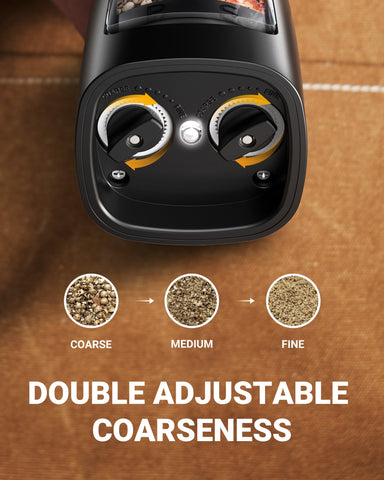 Sangcon Electric Salt and Pepper Grinder Set Shakers 2 IN 1 - USB RECHARGEABLE Salt and Pepper Mill Set All in One