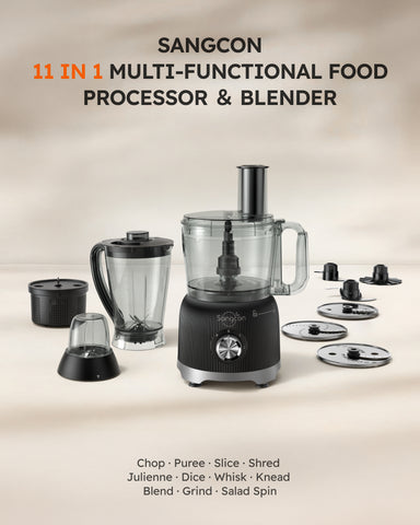 Sangcon 600W Smoothie Blender and Food Processor Combo for Kitchen